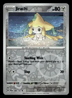 Jirachi 98/142 UC Stellar Crown Reverse Holo NM/M Pokemon - Image 1