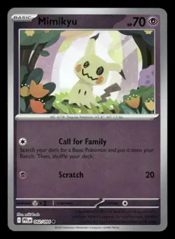 Mimikyu 042/094 C Phantasmal Flames Reverse Holo NM/M Pokemon - Image 1