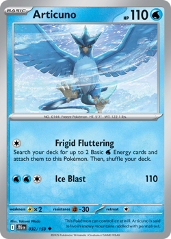 Articuno 032/159 UC Journey Together Reverse Holo NM/M Pokemon - Image 4