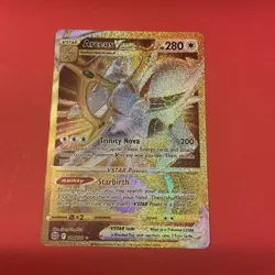 Arceus VSTAR Secret Rare Full Art Brilliant Stars Pokemon TCG 184/172 Gold Holo - Image 1