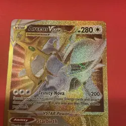 Arceus VSTAR Secret Rare Full Art Brilliant Stars Pokemon TCG 184/172 Gold Holo - Image 2