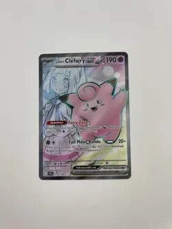 POKEMON JOURNEY TOGETHER FULL ART LILLIE'S CLEFAIRY EX 173/159 ULTRA RARE - Image 1