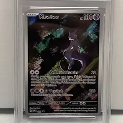 Pokemon Mewtwo TCG Scarlet & Violet 151 UPC Promo Holo Rare SVP052 PSA 9 - Image 2