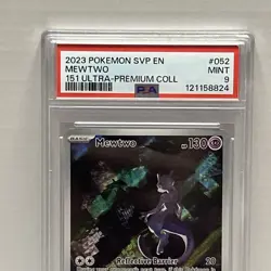 Pokemon Mewtwo TCG Scarlet & Violet 151 UPC Promo Holo Rare SVP052 PSA 9 - Image 3