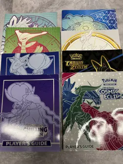 Pokemon Players Guide Lot Of 8 - Various Sets ETB Booklets SM Through S&V - Image 1
