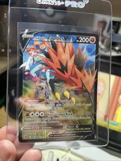 Pokemon TCG Galarian Zapdos V Sword & Shield Mfg-Astral Radiance Tg19/Tg30 Holo - Image 1