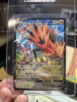 Pokemon TCG Galarian Zapdos V Sword & Shield Mfg-Astral Radiance Tg19/Tg30 Holo - Image 2