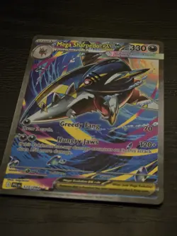 POKEMON PHANTASMAL FLAMES MEGA SHARPEDO Ex 127/094 SPECIAL ILLUSTRATION RARE SIR - Image 2