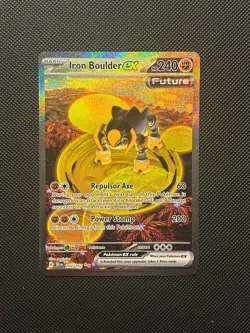 Pokemon TCG Iron Boulder EX Special Illustration Card 207/162 Temporal Forces - Image 1
