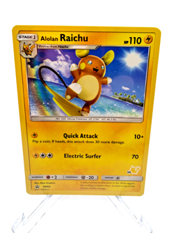 Pokemon TCG Alolan Raichu SM65 Black Star PROMO LP+ - Image 1