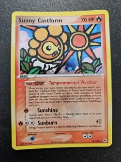 Pokemon EX Hidden Legends Sunny Castform Reverse Holo Rare 26/101 NEAR MINT - Image 1