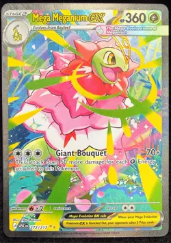 Pokemon TCG Mega Meganium EX Full Art Holo SIR 272/217 ASC 360 HP English - Image 1
