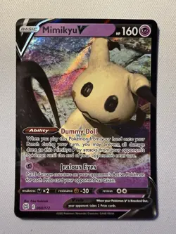 The Pokemon Company Mimikyu V 068/172 Brilliant Stars Ultra Rare Holo 160 HP Eng - Image 1