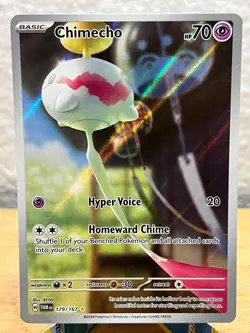 Twilight Masquerade Chimecho 179/167 Illustration Rare Pokemon NM/M - Image 1
