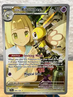 Journey Together Lillie's Ribombee 164/159 Illustration Rare Pokemon NM/M - Image 1