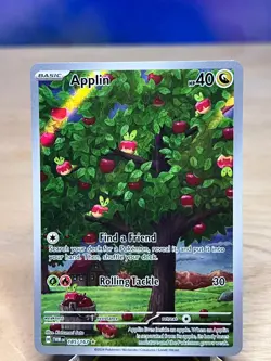 Twilight Masquerade Applin 185/167 Illustration Rare Pokemon NM/M - Image 1