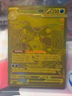 Mega Greninja Ex Hyper Rare 122/086 - Chaos Rising Pokemon TCG - PACK FRESH MINT - Image 1