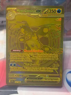 Mega Greninja Ex Hyper Rare 122/086 - Chaos Rising Pokemon TCG - PACK FRESH MINT - Image 4