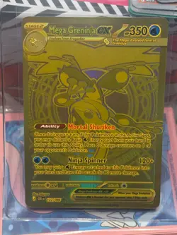 Mega Greninja Ex Hyper Rare 122/086 - Chaos Rising Pokemon TCG - PACK FRESH MINT - Image 5