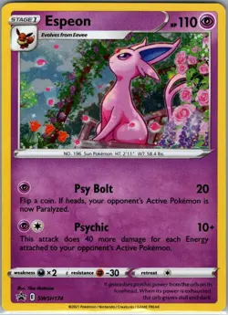 Espeon SWSH174 Holo SWSH: Sword & Shield Promo Cards - Pokemon Card - NM - Image 1