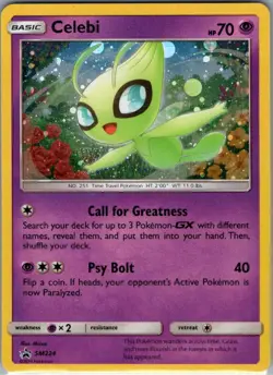Celebi SM224 Holo SM Promos - Pokemon Card - NM - Image 1