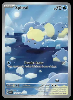 Pokemon Cards Spheal 199/191 Surging Sparks Illustration Rare NM - Image 1