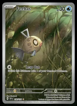 Pokemon Cards Feebas 198/191 Surging Sparks Illustration Rare NM - Image 1