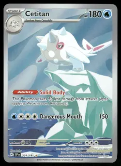 Pokemon Cards Cetitan 201/191 Surging Sparks Illustration Rare NM - Image 1