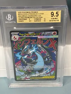 🇬🇧 BGS 9.5 Mega Charizard X EX 023 Pokemon TCG Trading Card - Image 1