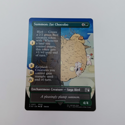 Summon: Fat Chocobo BORDERLESS MTG Common Magic: The Gathering Final Fantasy 7 - Image 1