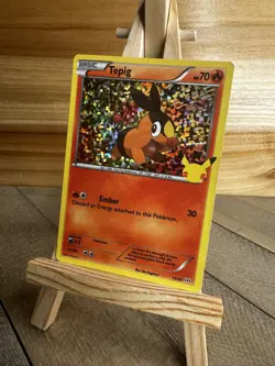 Pokemon McDonald's 25th Anniversary Promos,Confetti Holo Tepig #013/025 LP - Image 1