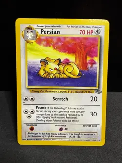 Pokemon TCG | Persian - 42/64 | Jungle Set | LP-NM - Image 1