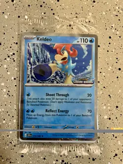 Pokemon TCG Keldeo 19/86 Chaos Rising Stamped Promo Sealed Brand New 🔥🔥 - Image 1
