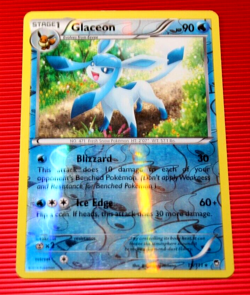 Glaceon HP90 2019 Reverse Holo Collectible Pokemon Trading Card No. 19/111 - Image 1