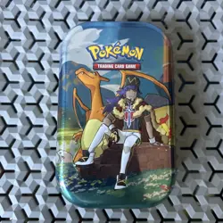 Pokemon TCG Galar Pals Mini Tin Leon & Charizard EMPTY Collectors - Image 1