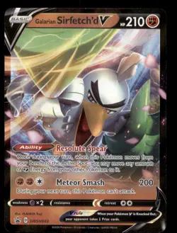 Galarian Sirfetch'd V SWSH043 Holo Promo Sword & Shield Promo Pokemon TCG NM - Image 1