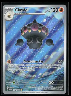 Claydol 092/086 Illustration Rare ME04: Chaos Rising Pokemon NM - Image 1