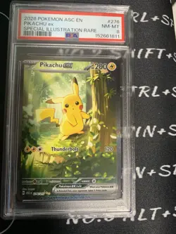 2026 Pokemon ASC EN Pikachu EX Special ILLustration Rare276/217 PSA NM-MT PSA 8 - Image 1