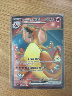 Pokemon TCG Charizard EX Scarlet & Violet Card 151 183/165 - Image 1