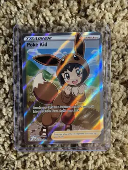 Pokemon TCG Poke Kid 070/072 Shining Fates Trainer Full Art Holo Ultra Rare - Image 1