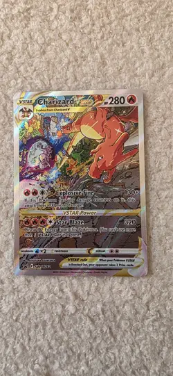 Charizard VSTAR SWSH262 Alternate Art Full Art Black Star Promo Pokemon Card - Image 1