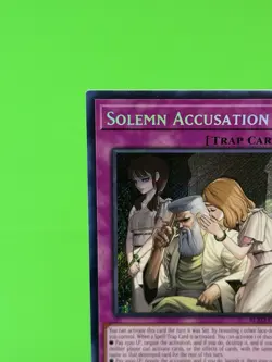 Yu-Gi-Oh Blazing Dominion Solemn Accusation Secret Rare BLZD-EN079 NM!!! - Image 4