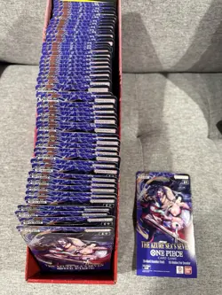 One Piece TCG The Azure Sea’s Seven OP-14 Sleeved Booster Pack Lot Of 50 Sealed - Image 2