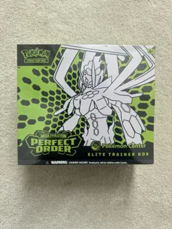 Pokemon TCG Mega Evolution Perfect Order Pokemon Center ETB New&Sealed! Not Mint - Image 1