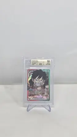 One Piece Card Monkey D. Luffy Alt Art OP01-003 Romance Dawn BGS 10 - ERRATA - Image 1