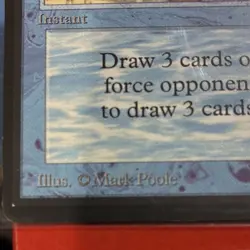 Magic: The Gathering Ancestral Recall Beta Blue Rare Instant Regular EN Poole - Image 3