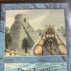 Magic: The Gathering Ancestral Recall Beta Blue Rare Instant Regular EN Poole - Image 5