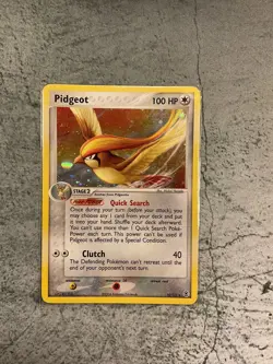 Pokemon TCG Pidgeot EX FireRed & LeafGreen 10 Holo Holo Rare - Image 1