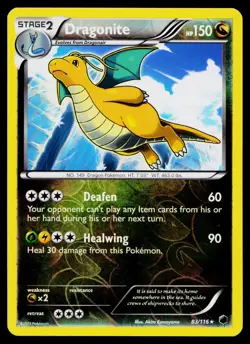 Dragonite 83/116 Holo Rare Plasma Freeze Pokemon Reverse Holo Lightly Played - Image 1