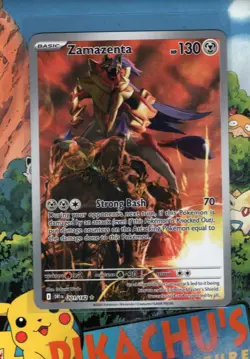 Pokemon TCG Zamazenta 201/182 Special Illustration Rare Destined Rivals NM - Image 1